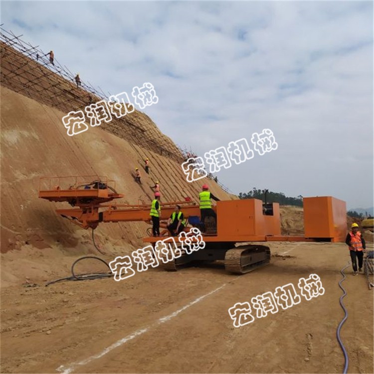 山體護坡鉆孔機，全液壓錨固鉆機現(xiàn)貨出售